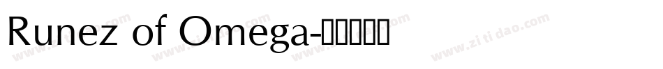 Runez of Omega字体转换